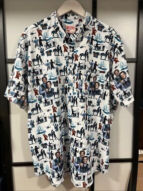 RSVLTS Step Brothers "Prestige Worldwide" Kunuflex Shirt 2XL- NWOT